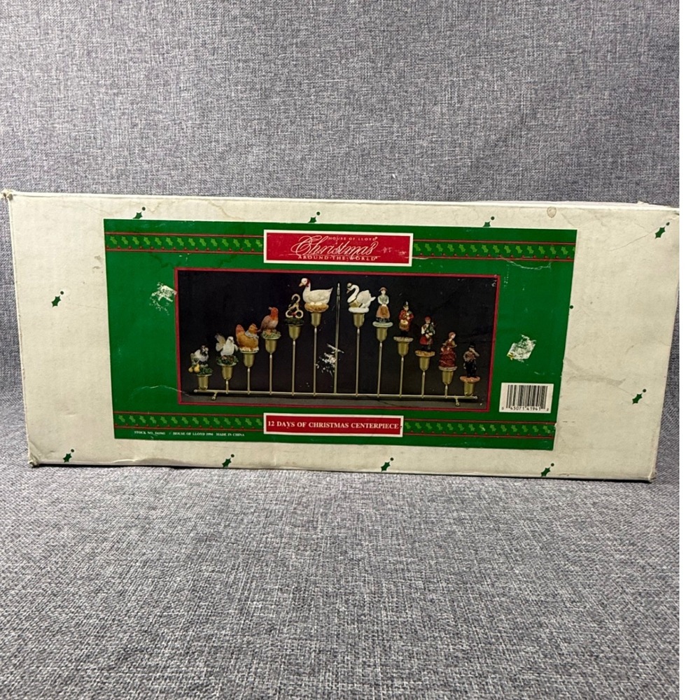VTG NIB House of Lloyd 12 Days of Christmas Centerpiece Festive Holiday Decor 94